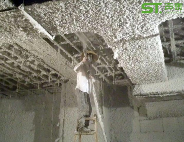 機(jī)房無(wú)機(jī)纖維保溫吸音噴涂(圖3) 機(jī)房無(wú)機(jī)纖維保溫吸音噴涂(圖3)